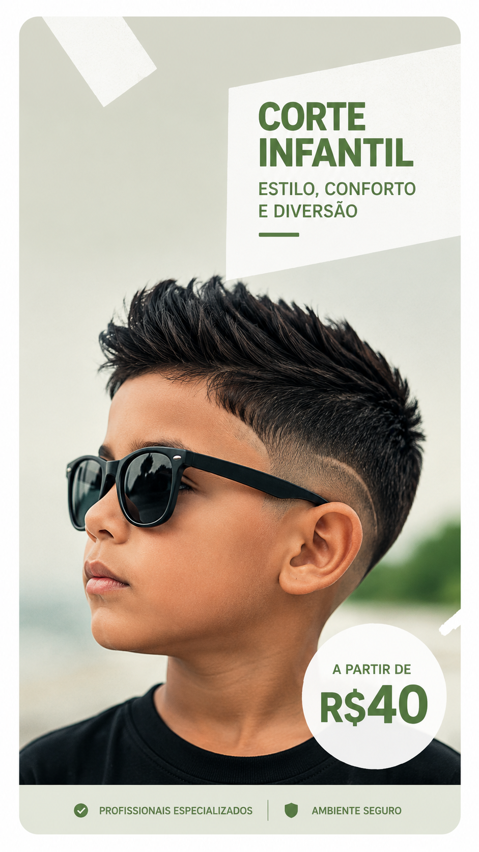Arte de signage: corte infantil a partir de R$40, com estilo, conforto e diversão